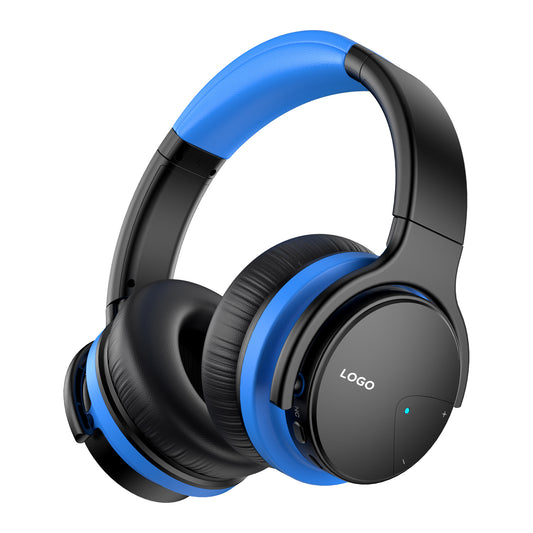 E7 Active Noise Cancelling Headphones, Wireless Over Ear Bluetooth Headphones, 20H Playtime, Rich Deep Bass, Comfortable Memory Foam Ear Cups for Travel, Home Office - Black