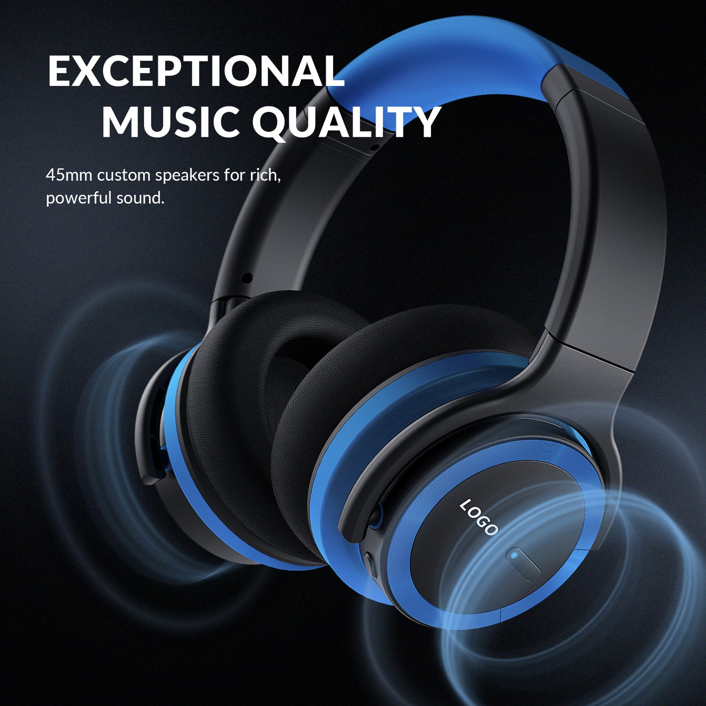 Active Noise Cancelling Bluetooth Wireless Headphones - E7B PRO