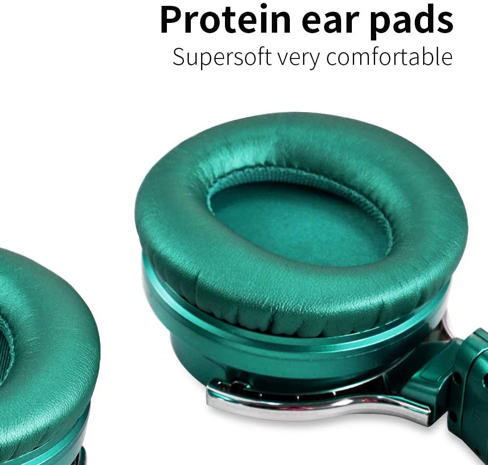 Active Noise Cancelling Bluetooth Wireless Headphones - E7 ANC Green