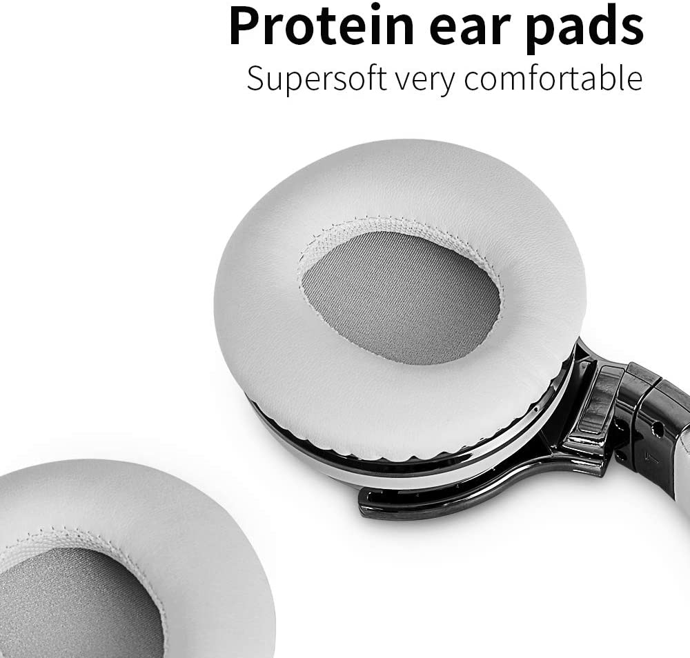 Active Noise Cancelling Bluetooth Wireless Headphones - E7 ANC White