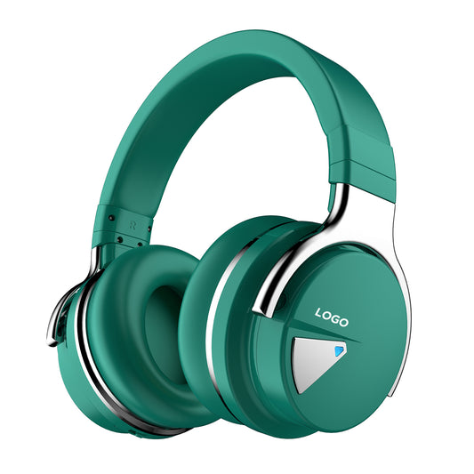 Active Noise Cancelling Bluetooth Wireless Headphones - E7 ANC Green