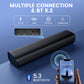 Soundbar for TV, 56W Peak Power Speakers with Bluetooth 5.3/ARC/Optical/AUX Inputs – Wall Mountable Home Theater Surround Sound System Small Sound Bar for PC/Gaming/Projectors with 3 EQ-Modes