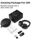 E9 Bluetooth Headphones Active Noise Cancelling Headphones Deep Bass Wireless Comfortable Memory Foam Ear Cups for Sports/TV/Work (Black)